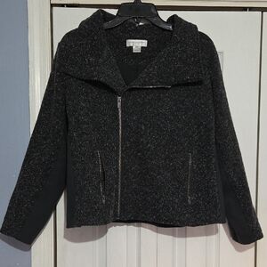 Christopher & Banks Charcoal And Black Jacket